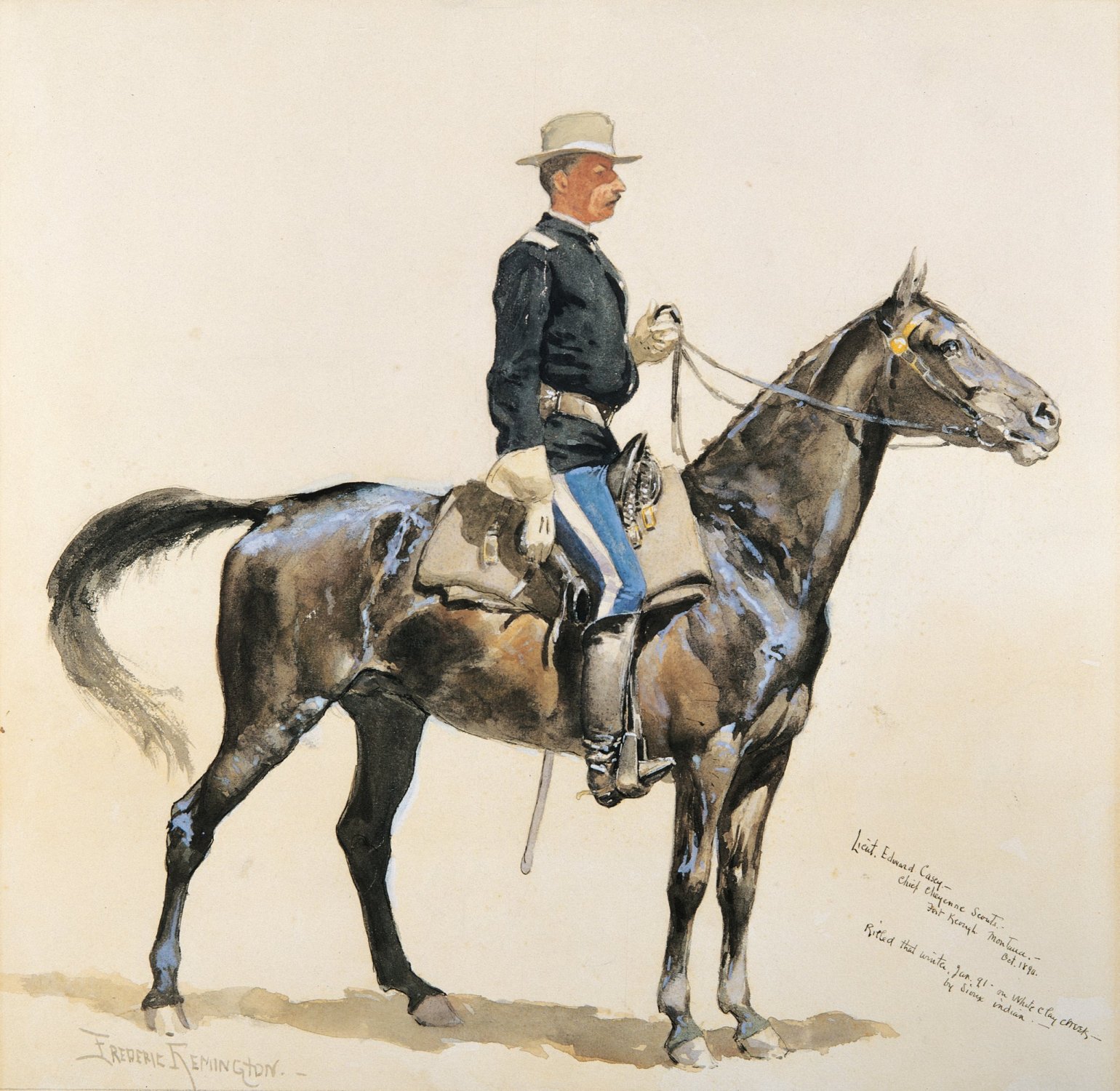 Lieutenant Casey, Commandant of Cheyenne Scouts, 1894